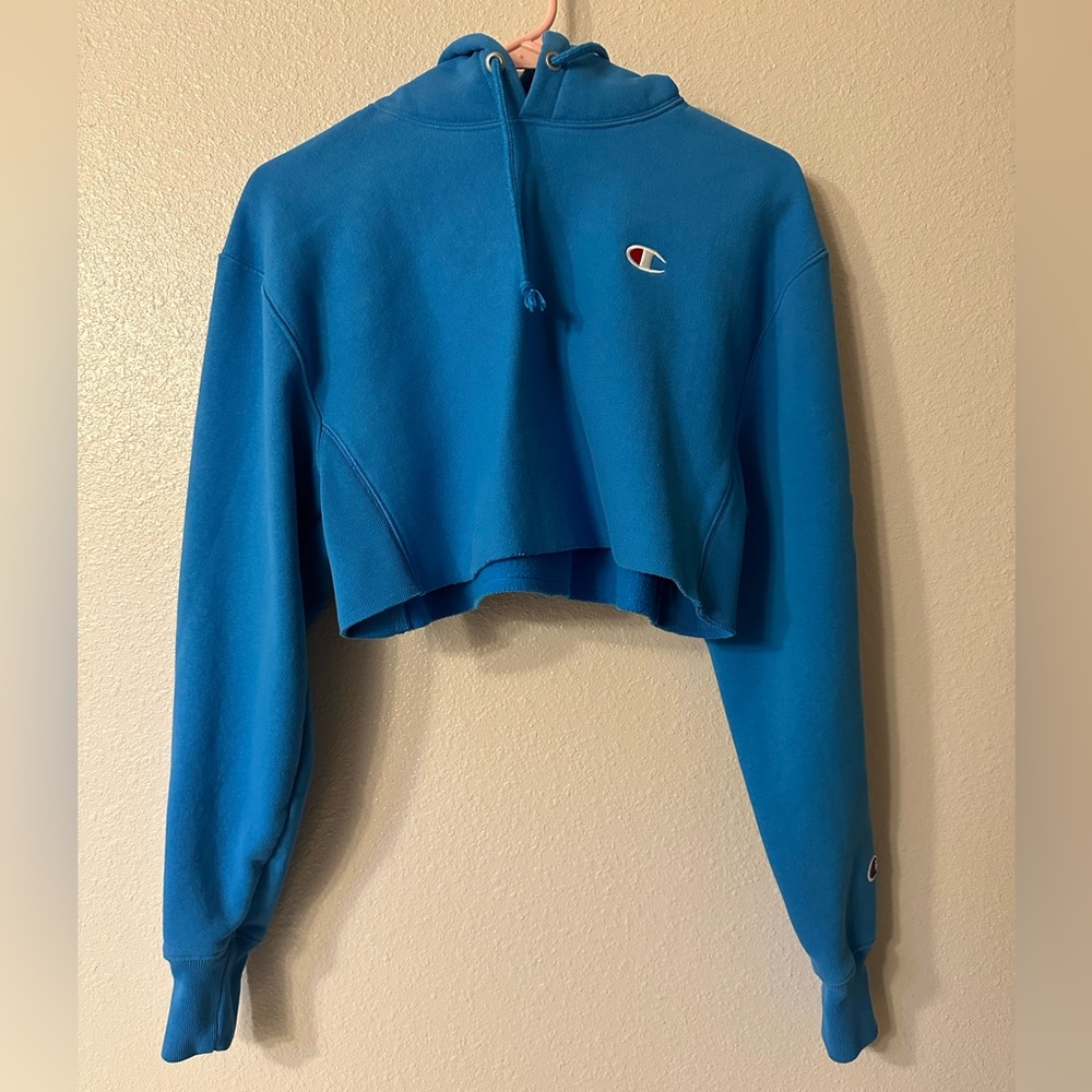 champion cropped sweatshirt